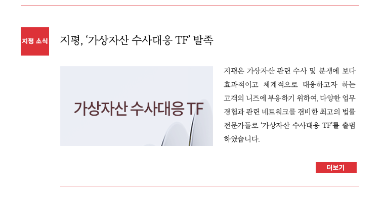 지평, '가상자산 수사대응 TF' 발족