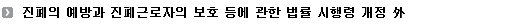 진폐의 예방과 진폐근로자의 보호 등에 관한 법률 시행령 개정  外