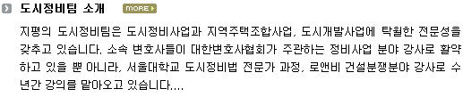 도시정비팀 소개