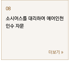 소시어스를 대리하여 에어인천 인수 자문