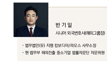 반기일 시니어외국변호사(해외그룹장)