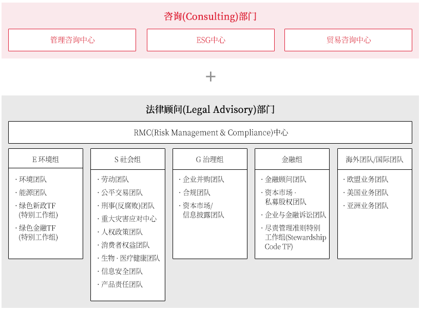ESG & Sustainability 업무 조직도